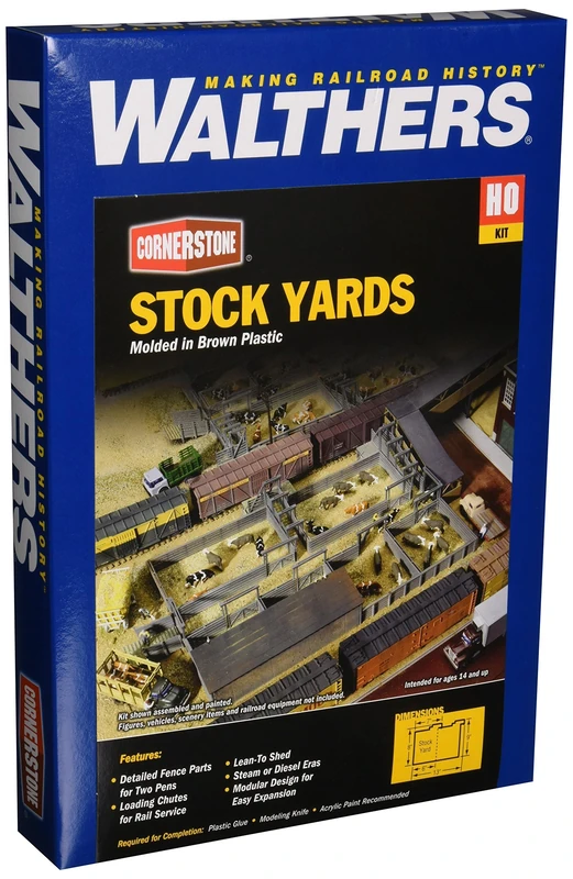 Walthers Cornerstone Series Kit HO Scale Stockyard - Image 1