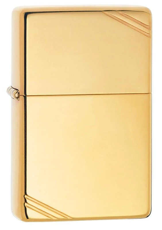 Zippo Vintage Lighter - High Polished Brass - Image 1