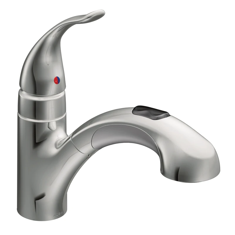 Moen 67315C Integra One-Handle Low Arc Pullout Kitchen Faucet, Chrome