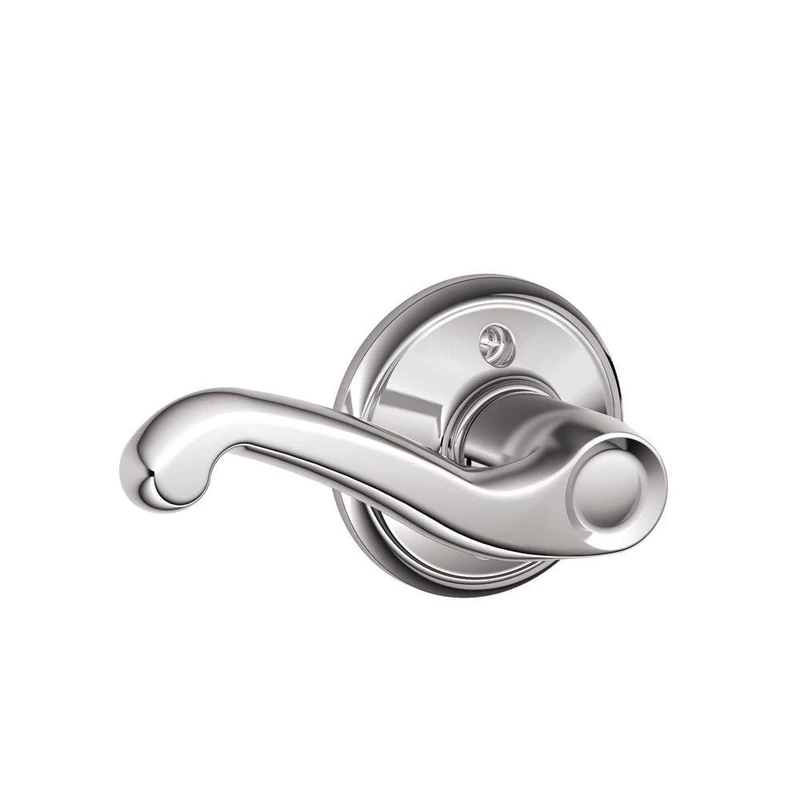 Schlage F170FLA625LH Flair Left Hand Dummy Lever, Bright Chrome