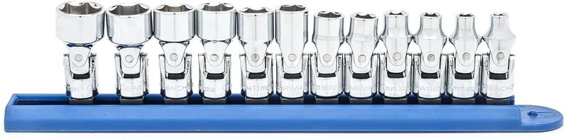 GEARWRENCH 12 Pc. 1/4" Drive 6 Pt. Flex Socket Set, Metric - 80311