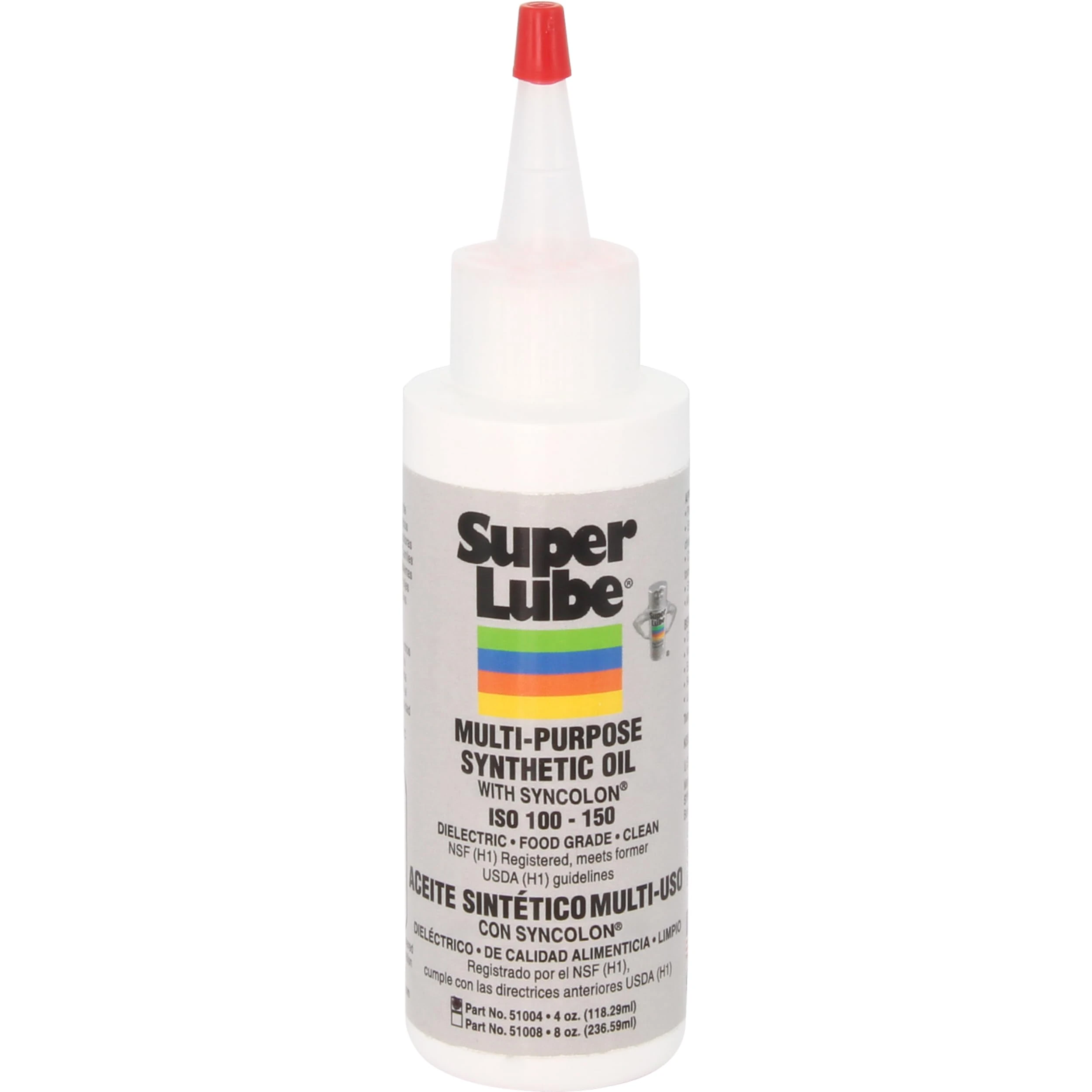 Super Lube 51004 Synthetic Oil with PTFE, High Viscosity, 4 oz Bottle,Translucent white(Packaging may vary)