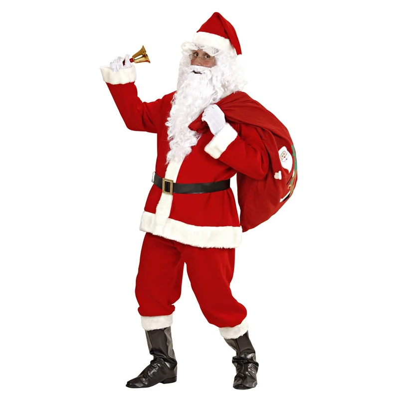 Santa Suit Super Deluxe Costume for Father Christmas Fancy Dress