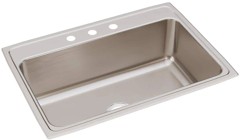 Elkay DLR3122103 Lustertone Classic Single Bowl Drop-in Stainless Steel Sink