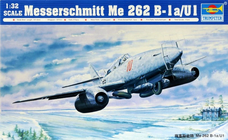 Trumpeter 1:32 - Messerschmitt Me 262B-1a/U1