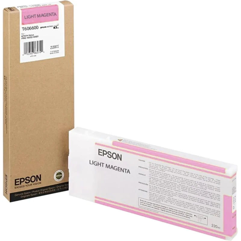 Epson Ink Cartridge for Stylus Pro 4880, Vivid Light Magenta T606600, Genuine, Amazon Dash Replenishment Ready