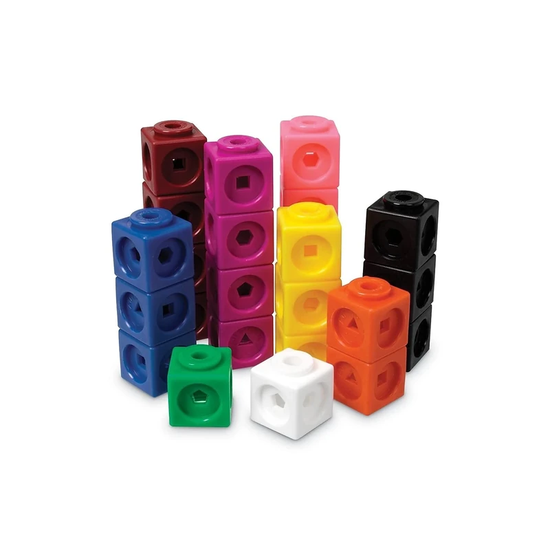 Learning Resources Mathlink Cubes Set of 1000 3/4 x 3/4 x 3/4 in LER4287