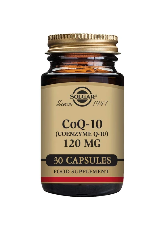 Solgar CoQ-10 (Coenzyme Q-10) 120mg Vegetable Capsules - Pack of 30 - Helps Reduce Effects of Aging - Supports Energy Production - Vegan, Gluten Free and Kosher - Image 1