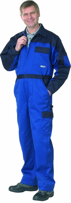 Planam 1231025 Size 25 "Tristep" Overall - Royal Blue/Navy