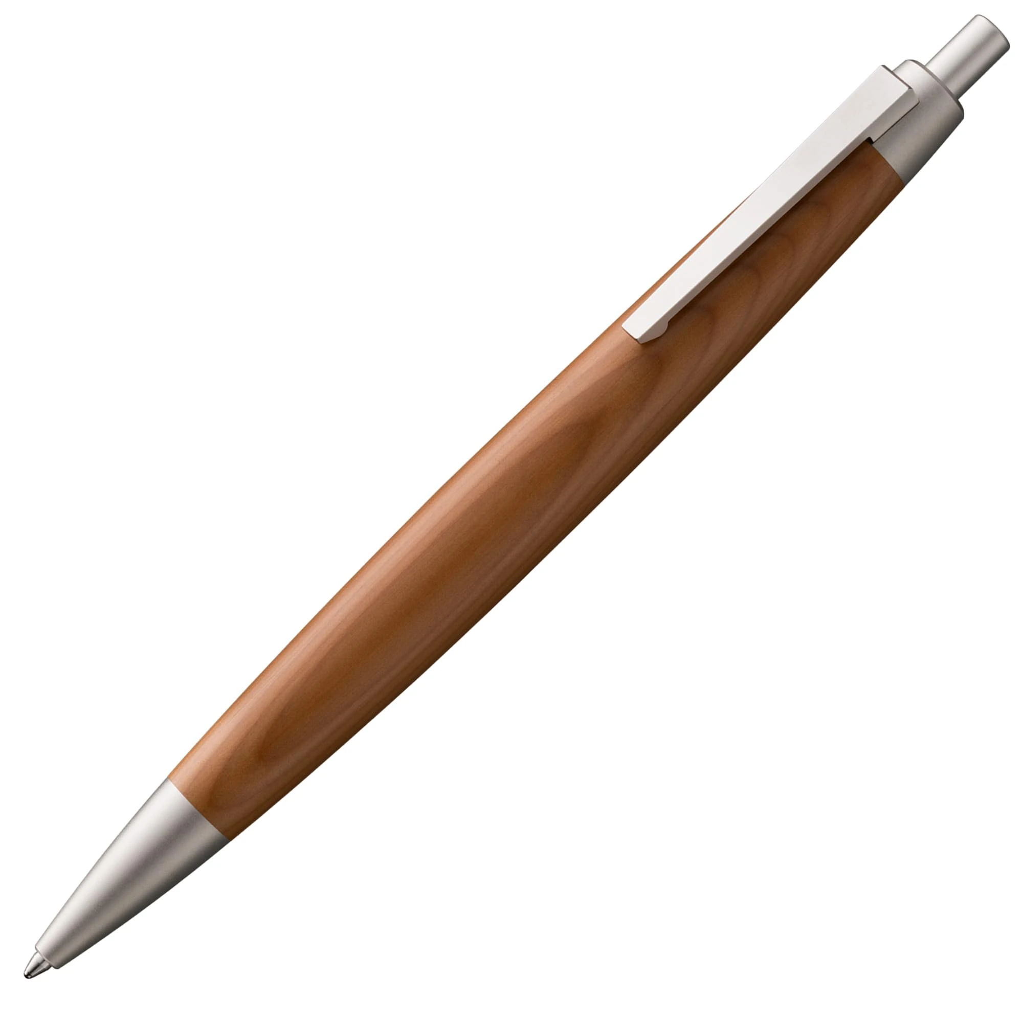 Lamy 2000 taxus - elegant ballpoint pen with yew wood casing and palladium finish - perfectly balanced - incl. giant refill M 16 in line width M in black