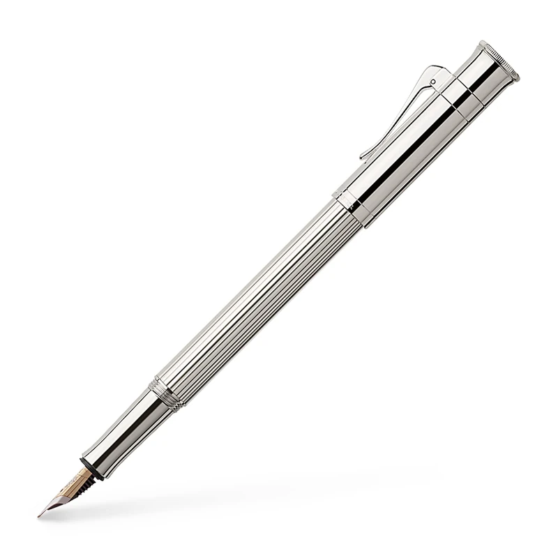 Graf von Faber-Castell 145561 Classic Fountain Pen Platinum Plated Nib Width F