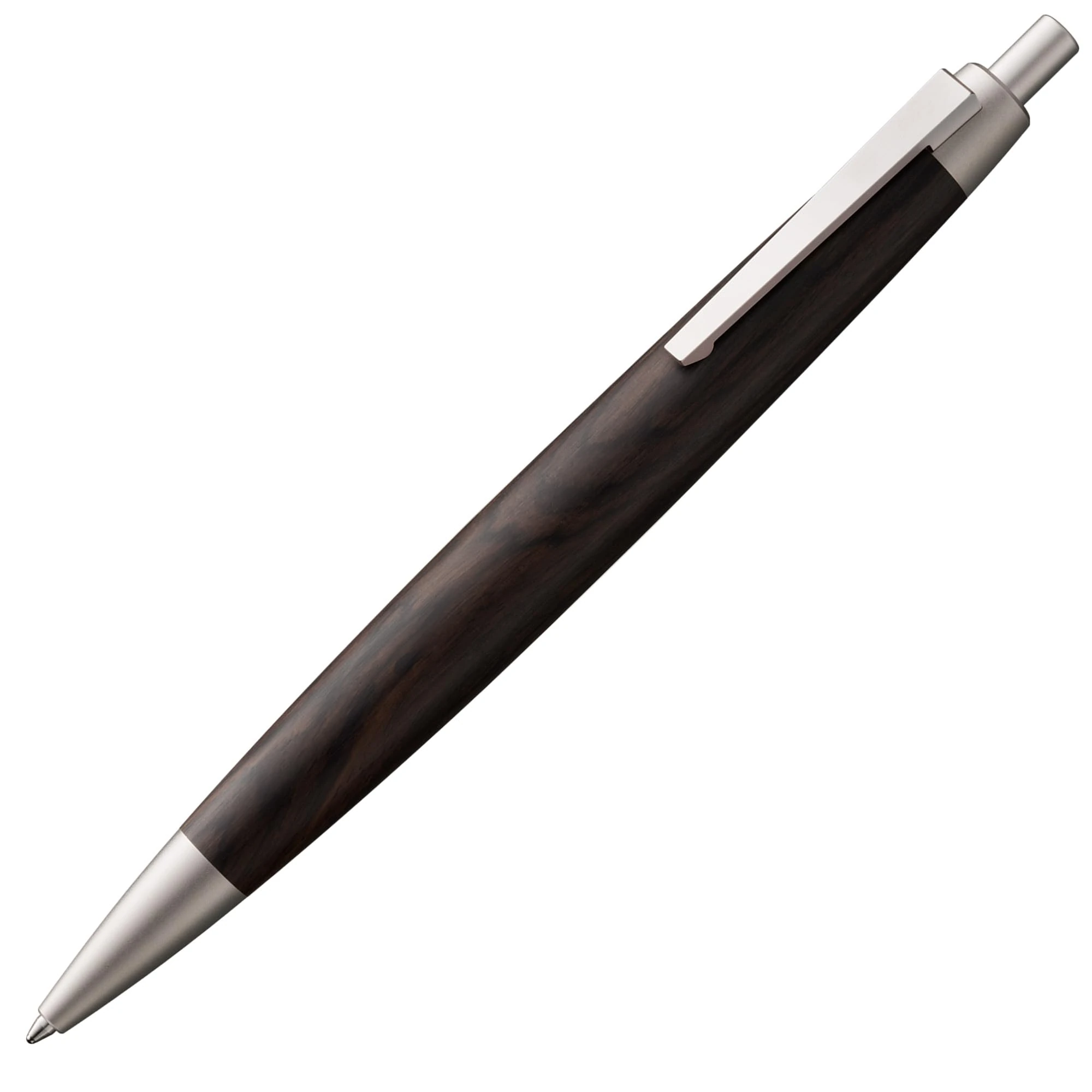 Lamy 2000 blackwood - elegant ballpoint pen with grenadilla wood casing and palladium finish - perfectly balanced - incl. giant refill M 16 in line width M in black