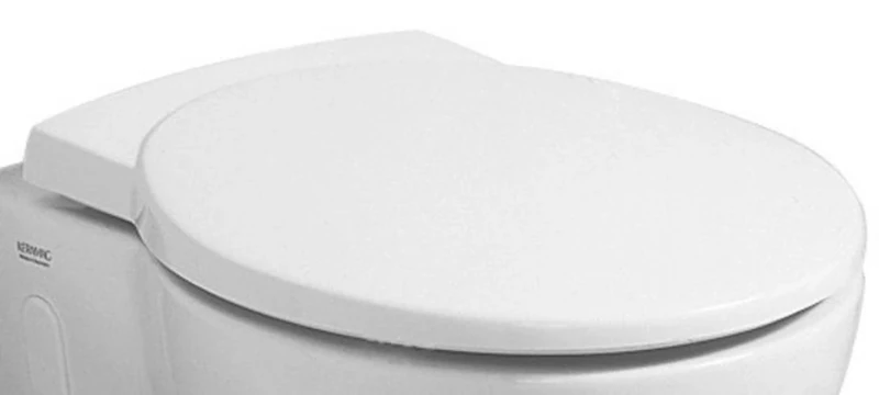 Keramag Joly Toilet Lid/Toilet Seat with Soft Close Lid, Removable Adjustable Stainless Steel without | Classic Style Heritage 2.4kg