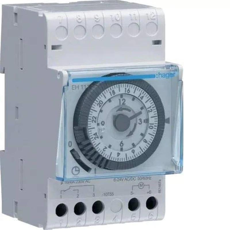 Hager Systems EH111 Daily Dial Hour Switch 16 A, with 200 H Reserve