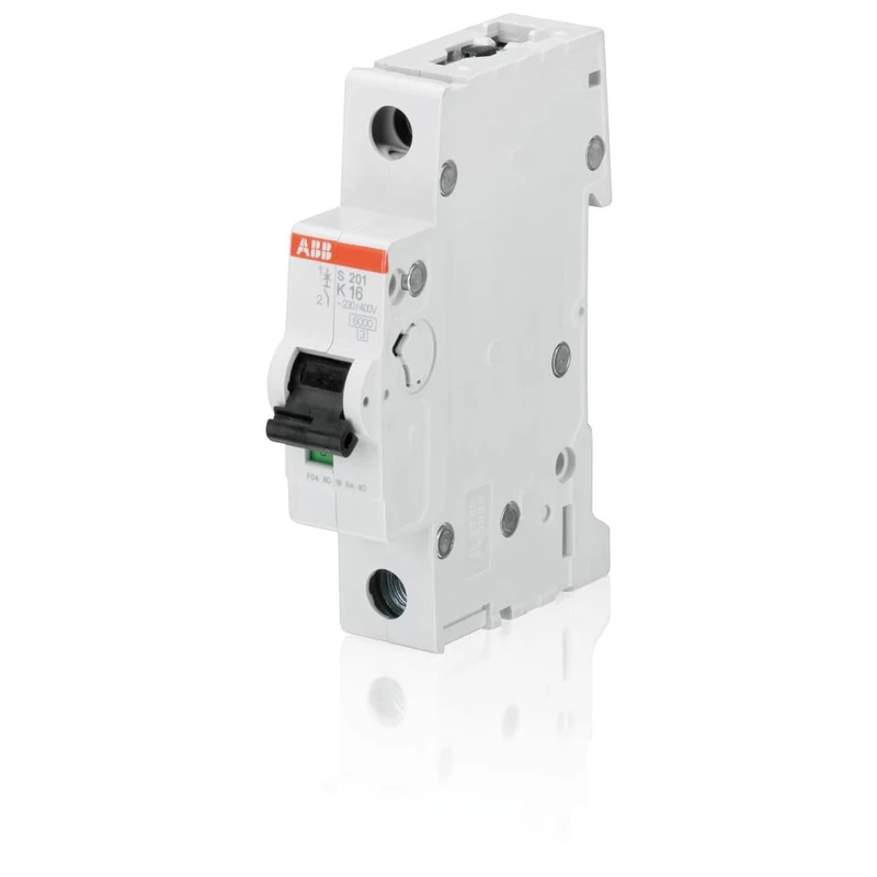 ABB S201-K3 Miniature Circuit Breaker, 1 Pole, Type K, 6/10kA Breaking Capacity, 3 Amp Current (2CDS251001R0317)