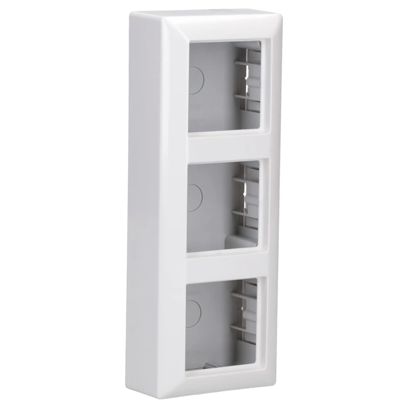 Jung AS58 3AWW Surface-Mounted Socket Cover Triple