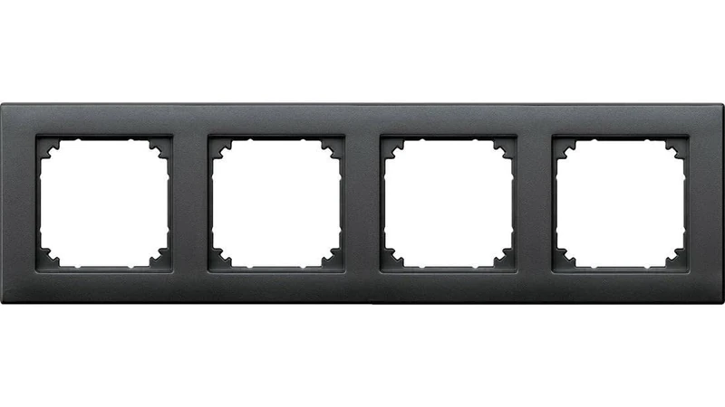 Merten M-Plan 486414 Socket Frame with 4 Parts, Anthracite