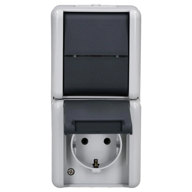 Jung 876 W SCHUKO PLUG SOCKET WITH SWITCH