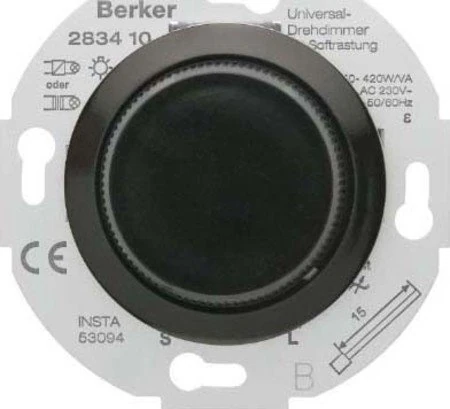 Hager Nostalgia Mechanism Regulator Universal Black