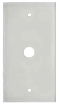 Hager 1391 – Plate TS Glass Flat 1 Polo White