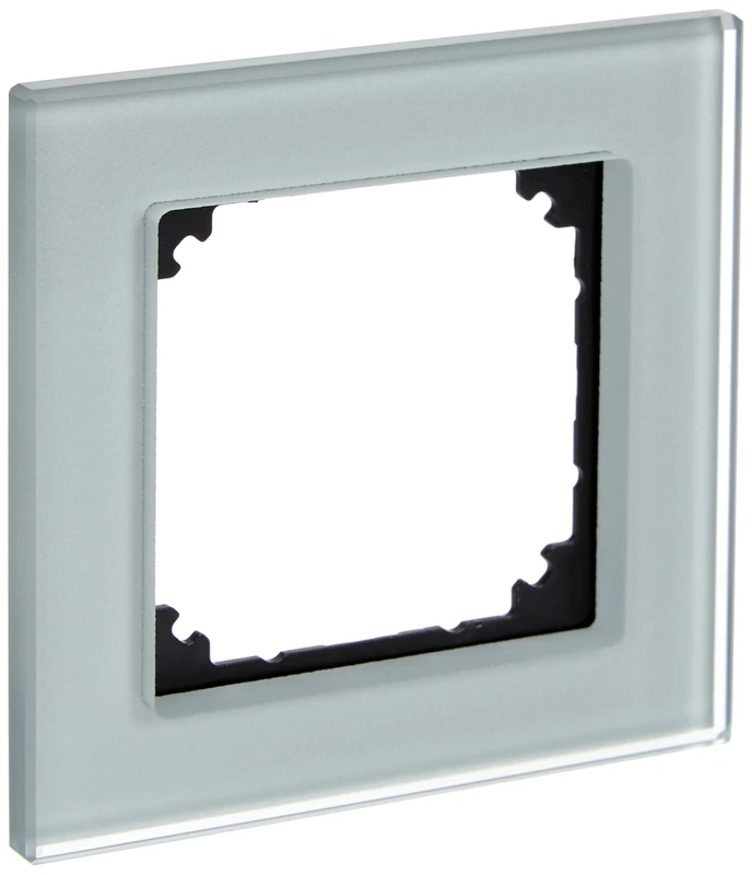Merten 489160 M-Plan Real Glass Frame, Diamond Silver