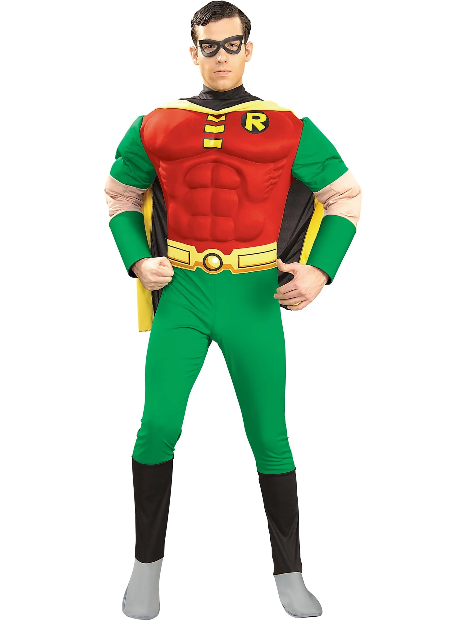 Rubies Official DC Comic Robin Deluxe Adult Costume, Batman Movie Character, Mens Size Medium, Green Halloween