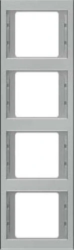 Hager K5 – Frame 4 Elements Vertical Stainless Steel