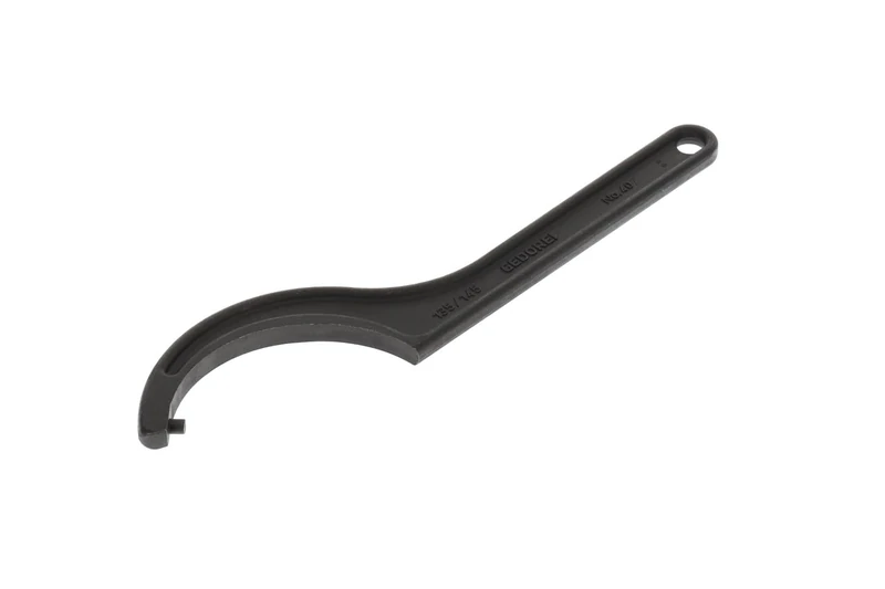 GEDORE Hook spanner with pin, for Capstan nuts, AF 135-145 mm, Tip dia. 8 mm, Ratchet spanner, 40 Z 135-145 - Image 1