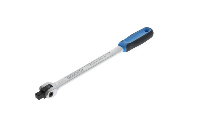 GEDORE Swivel handle, 1/2 inch, 12.5 mm square drive, Driving handle with swivel head, 2-component handle, 381 mm long, 1997