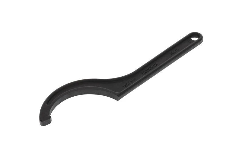 GEDORE Hook spanner with lug, for Slotted nuts, AF 135-145 mm, Tip dia. 5 mm, Ratchet spanner, 40 135-145