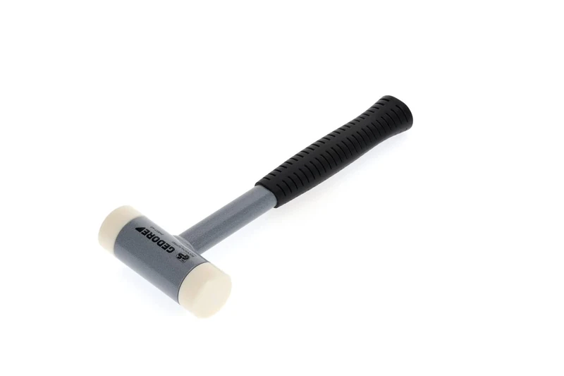 Gedore 8829170 Non-Rebound Soft Hammer, Diameter 40 mm, Steel Tube Handle, Interchangeable Polyamide Heads