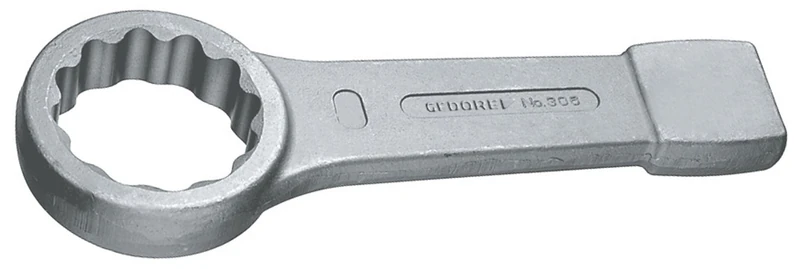 Gedore 306100 100 mm D7444 Ring Slogging Spanner - Grey