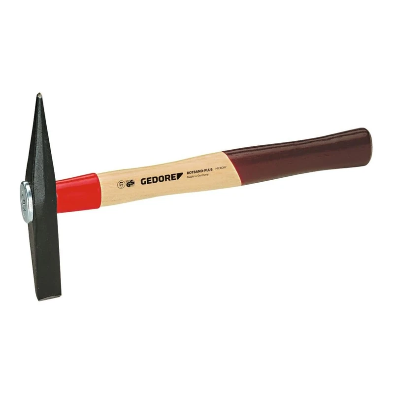 GEDORE Hammer Mallet ROTBAND-PLUS 300 g, 677 H - Forged Alloy Steel Head, Contoured Hickory Handle, Red - Image 1