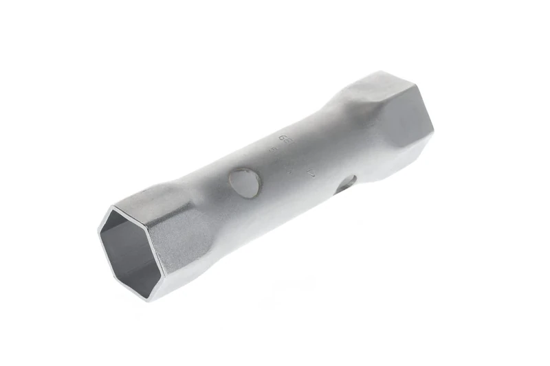 GEDORE Tubular box wrench, 50 + 55 mm, Hex, 235 mm long, Tool for nuts automotive, 26 R 50x55, Chrome-plated steel