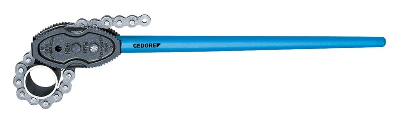 Gedore 4548420 Chain Pipe Wrench, American Model 2 – 12 "