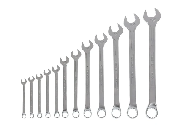 GEDORE 12-pc. Combination spanner set, AF 10-32 mm, Offset, Bi-hex, UD profile, Spanner set, 1 B-012