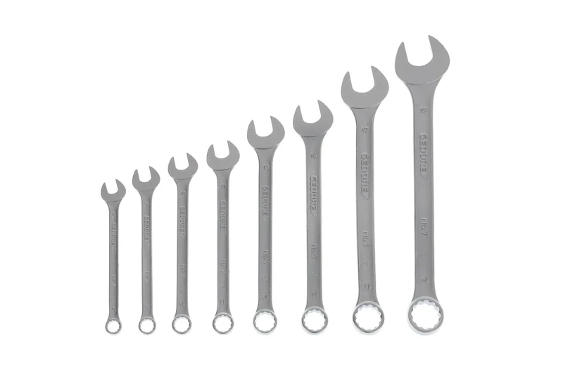 GEDORE 26-pc. Combination spanner set, AF 6-32 mm, 15° angled, Bi-hex, UD profile, Spanner set, 7-026