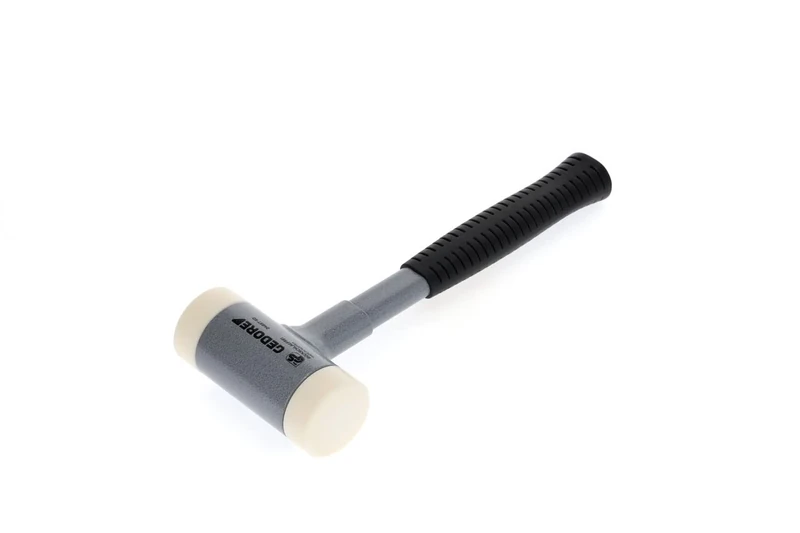 Gedore 8829250 Non-Rebound Soft Hammer, Diameter 50 mm, Steel Tube Handle, Interchangeable Polyamide Heads