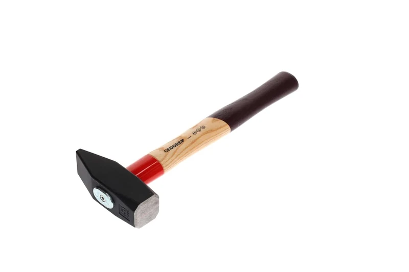 Gedore Engineer's Hammer, 2000 g, with Rotband-Plus Handle Attachment, Standard Ash Wood, Forged Hammer Head