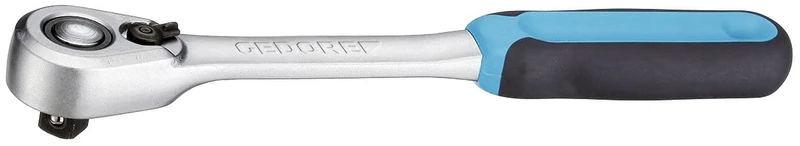 GEDORE Reversible Ratchet, for 1/2", 12.5 mm Drive, 6° Reverse Angle, 270 mm Length, 2C Grip, 1993 U-20
