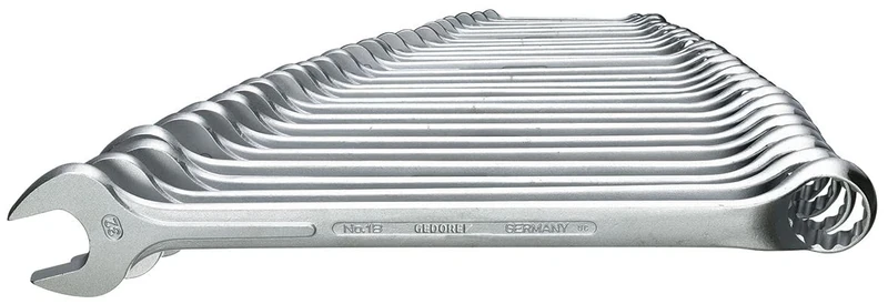 GEDORE 26-pc. Combination spanner set, AF 6-32 mm, Offset, Bi-hex, UD profile, Spanner set, 1 B-026