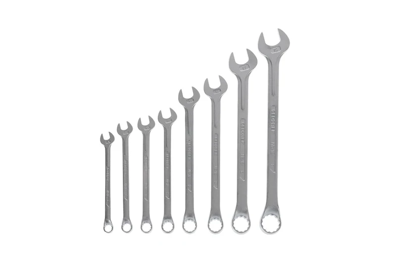 GEDORE 8-pc. Combination spanner set, AF 8-19 mm, Offset, Bi-hex, UD profile, Spanner set, 1 B-080