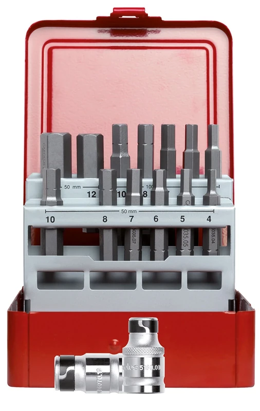 Carolus bit Set 5/16" in-hex 15 pcs