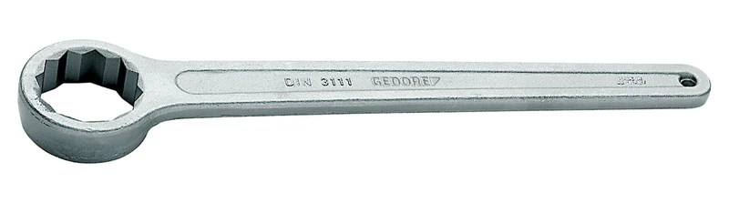 GEDORE Single Ring Spanner Straight 50 mm, 1 Piece, 308 50