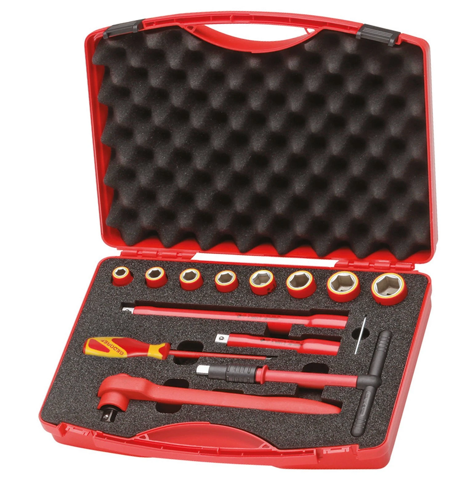 Gedore VDE1001 1/2-Inch Tool Set - Red (14-Piece)