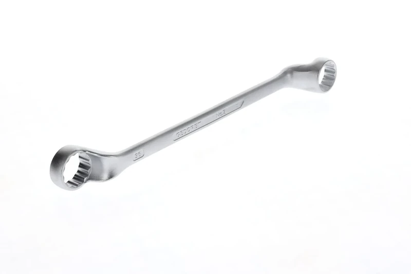 GEDORE Double-ended ring spanner, AF 34+36 mm, Offset, 5° angled, Slender, Bi-hex, UD profile, Spanner, 2 34X36