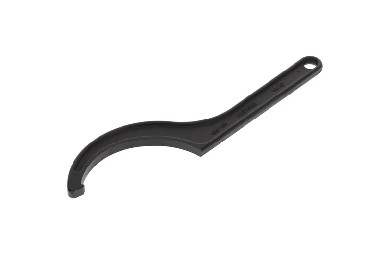 GEDORE Hook spanner with lug, for Slotted nuts, AF 180-195 mm, Tip dia. 5 mm, Ratchet spanner, 40 180-195