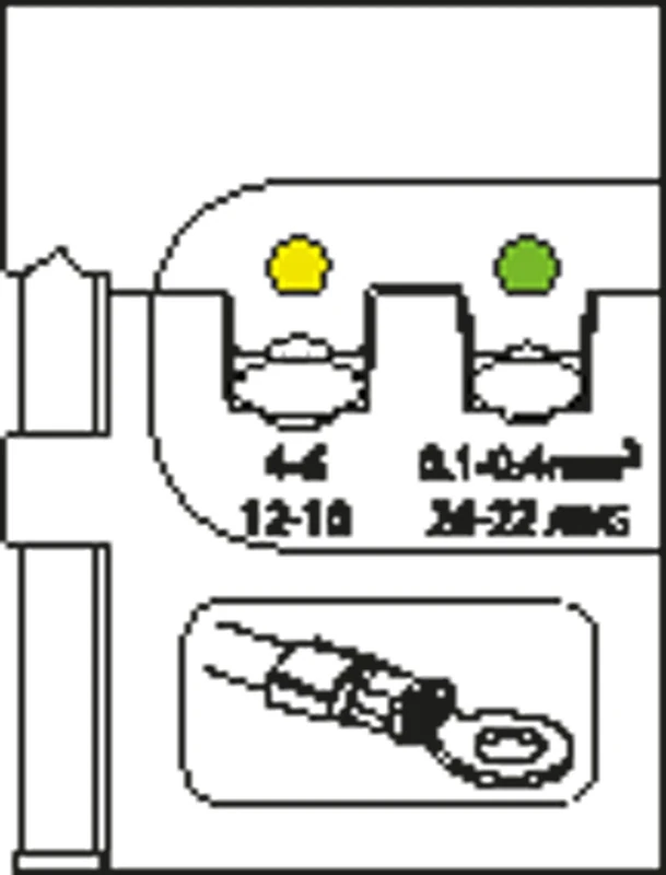 Gedore Modular Insert for Insulated Terminals 0.1 – 0.4/4 – 6 – 8140 – 01