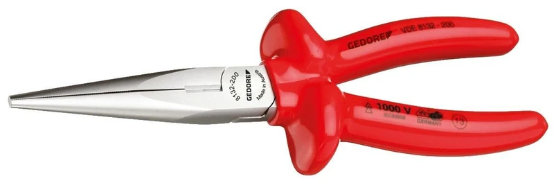 GEDORE VDE Snipe Nose Pliers VDE 8132–160