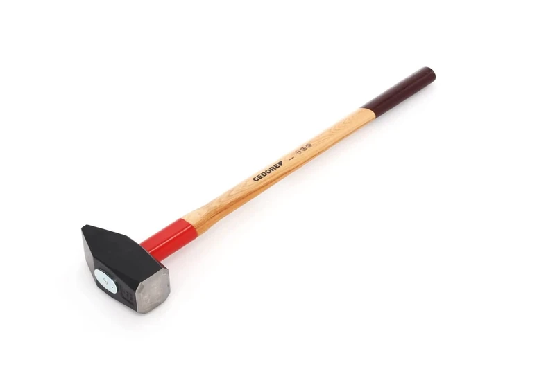 Gedore 609H-8 8 kg "Rotband" Sledge Hickory Hammer - Brown/Red/Bordeaux